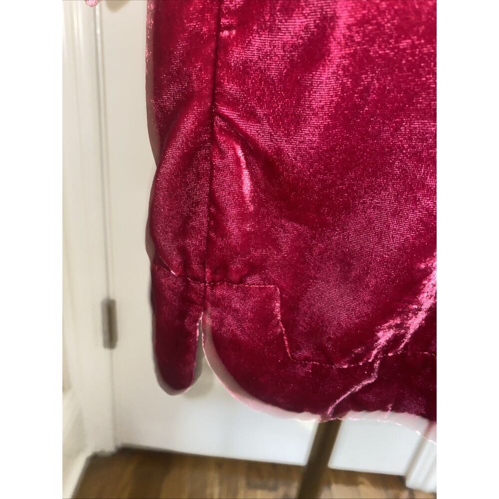 Anthropologie Velvet Midi Dress in Rich Burgundy - Picture 6 of 13